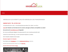 Tablet Screenshot of immo-fleck.de